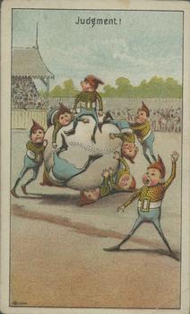1888 Vertical Brownies Baseball Comics (H804-2) #NNO Judgment! Front