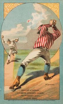1882 Cosack & Co. Baseball Comics (H804-11) #NNO 1st Baseman Front