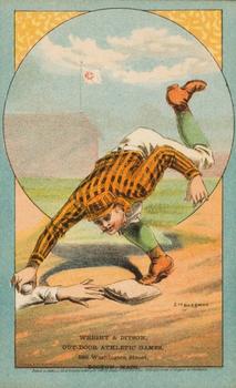1882 Cosack & Co. Baseball Comics (H804-11) #NNO 2nd Baseman Front