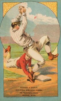 1882 Cosack & Co. Baseball Comics (H804-11) #NNO 3rd Baseman Front