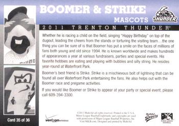 2011 MultiAd Trenton Thunder SGA #35 Boomer / Strike Back