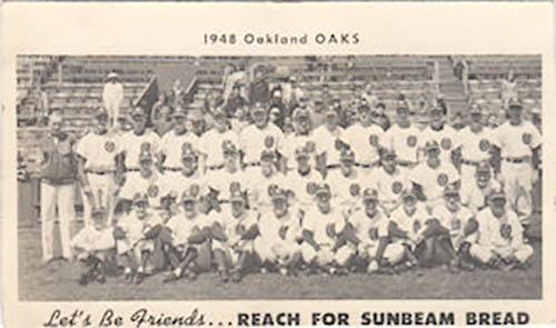 1948 Remar Bread #NNO 1948 Oakland Oaks Team Front