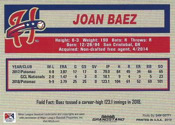 2019 Grandstand Harrisburg Senators #NNO Joan Baez Back