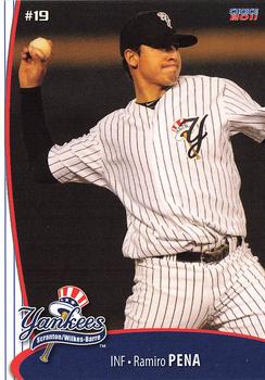 2011 Choice Scranton/Wilkes-Barre Yankees #16 Ramiro Pena Front