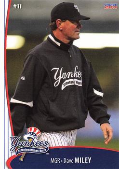 2011 Choice Scranton/Wilkes-Barre Yankees #30 Dave Miley Front