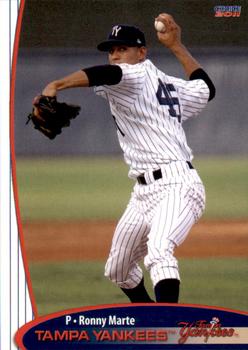 2011 Choice Tampa Yankees #20 Ronny Marte Front