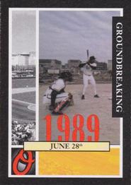 2002 Baltimore Orioles Greatest Moments of Oriole Park at Camden Yards #2 Groundbreaking Front