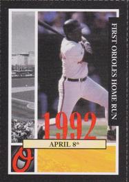 2002 Baltimore Orioles Greatest Moments of Oriole Park at Camden Yards #6 Mike Devereaux Front