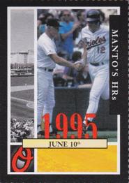 2002 Baltimore Orioles Greatest Moments of Oriole Park at Camden Yards #18 Jeff Manto Front