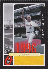 2002 Baltimore Orioles Greatest Moments of Oriole Park at Camden Yards #26 Earl Weaver Front