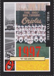 2002 Baltimore Orioles Greatest Moments of Oriole Park at Camden Yards #32 1997 Season Front