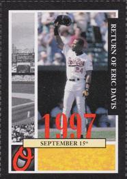 2002 Baltimore Orioles Greatest Moments of Oriole Park at Camden Yards #36 Eric Davis Front