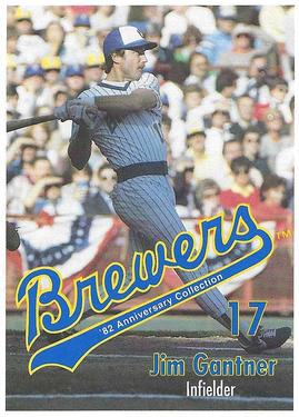 1992 Milwaukee Brewers Yearbook 1982 Anniversary Collection #NNO Jim Gantner Front