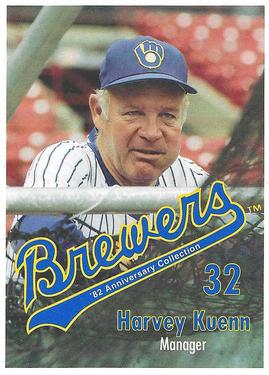 1992 Milwaukee Brewers Yearbook 1982 Anniversary Collection #NNO Harvey Kuenn Front