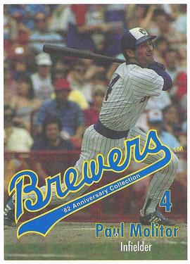 1992 Milwaukee Brewers Yearbook 1982 Anniversary Collection #NNO Paul Molitor Front