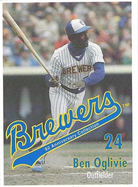 1992 Milwaukee Brewers Yearbook 1982 Anniversary Collection #NNO Ben Oglivie Front