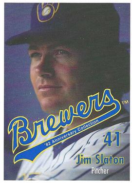 1992 Milwaukee Brewers Yearbook 1982 Anniversary Collection #NNO Jim Slaton Front