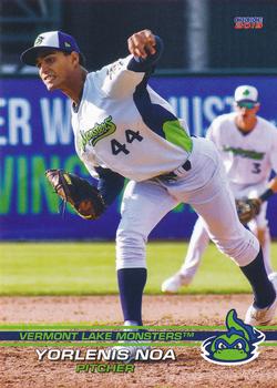 2019 Choice Vermont Lake Monsters #21 Yorlenis Noa Front