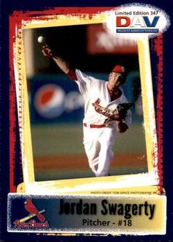 2011 DAV Minor / Independent / Summer Leagues #347 Jordan Swagerty Front