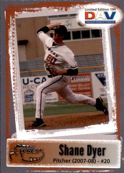 2011 DAV Minor / Independent / Summer Leagues #194 Shane Dyer Front