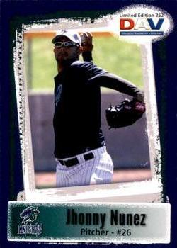 2011 DAV Minor / Independent / Summer Leagues #252 Jhonny Nunez Front