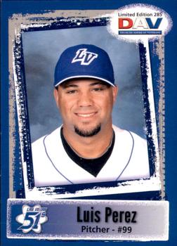 2011 DAV Minor / Independent / Summer Leagues #285 Luis Perez Front