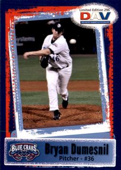 2011 DAV Minor / Independent / Summer Leagues #296 Bryan Dumesnil Front