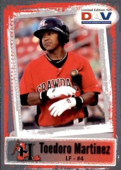 2011 DAV Minor / Independent / Summer Leagues #105 Teodoro Martinez Front