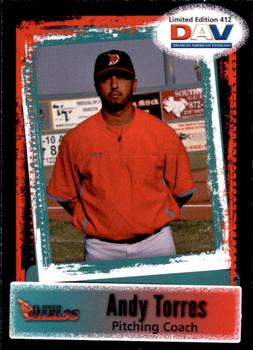 2011 DAV Minor / Independent / Summer Leagues #412 Andy Torres Front