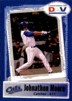 2011 DAV Minor / Independent / Summer Leagues #556 Johnathon Moore Front
