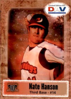 2011 DAV Minor / Independent / Summer Leagues #657 Nate Hanson Front