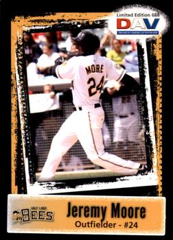 2011 DAV Minor / Independent / Summer Leagues #688 Jeremy Moore Front