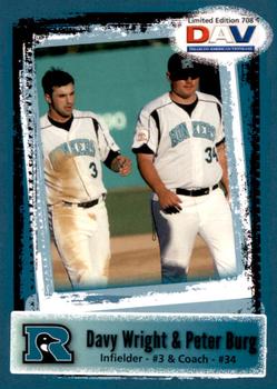 2011 DAV Minor / Independent / Summer Leagues #708 Davy Wright / Peter Burg Front