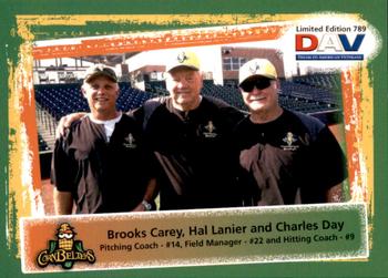 2011 DAV Minor / Independent / Summer Leagues #789 Brooks Carey / Hal Lanier / Charles Day Front