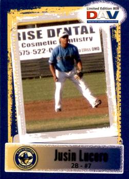 2011 DAV Minor / Independent / Summer Leagues #808 Jusin Lucero Front
