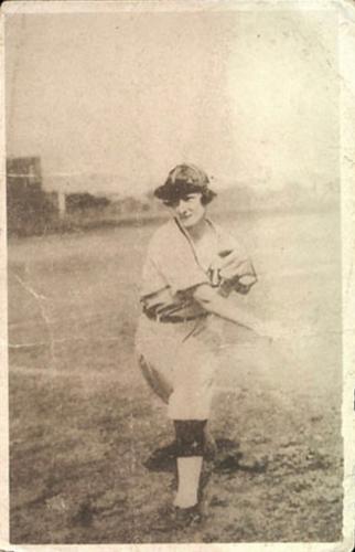 1925 Philadelphia Bobbies Tour of Japan Postcard #NNO Nellie Schank Front
