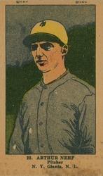 1923 Strip Cards (W515-2) #22 Art Nehf Front