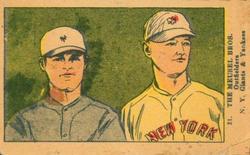 1923 Strip Cards (W515-2) #21 Bob Meusel / Emil Meusel Front