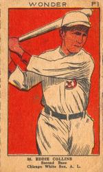 1923 Strip Cards (W515-2) #58 Eddie Collins Front