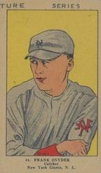 1923 Strip Cards (W515-2) #44 Frank Snyder Front
