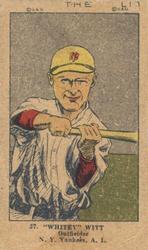 1923 Strip Cards (W515-2) #37 Whitey Witt Front