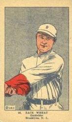 1923 Strip Cards (W515-2) #56 Zack Wheat Front