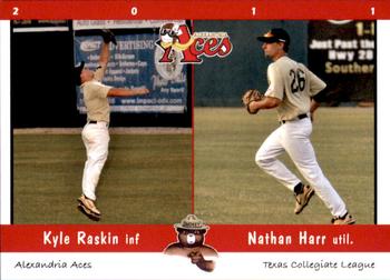 2011 Grandstand Alexandria Aces #NNO Kyle Raskin / Nathan Harr Front