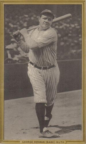 1934 Goudey Premiums (R309-1) Reprints #4 Babe Ruth Front