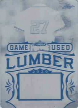 2020 Leaf Lumber Kings - Game Used Lumber Relics Printing Plates Black #GUL-21 Fred McGriff Front