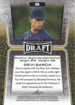 2020 Leaf Draft #09 Deivi Garcia Back