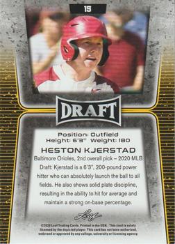 2020 Leaf Draft #15 Heston Kjerstad Back