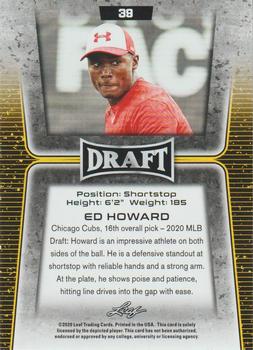 2020 Leaf Draft #39 Ed Howard Back