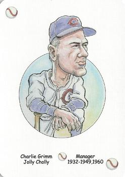 2005 Hero Decks Chicago Cubs Baseball Heroes Playing Cards #NNO Charlie Grimm Front