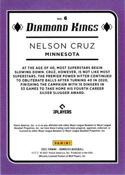 2021 Donruss #6 Nelson Cruz Back